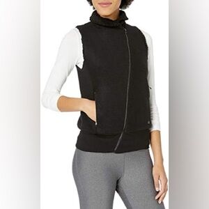 Alo Yoga Asymmetrical Zip Fleece Lined Vest - Size XS